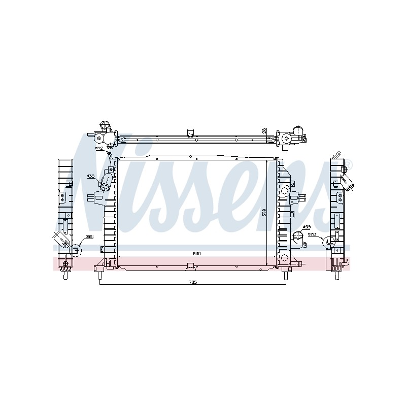 Radiateur Refroidissement Moteur Pour Opel Astra H Zafira B Family Vauxhall