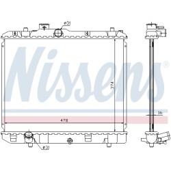 Radiateur Refroidissement Moteur Pour Opel Suzuki Vauxhall 93194257 93196874