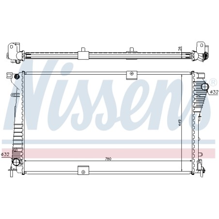 Radiateur Refroidissement Moteur Pour Renault Opel Nissan Vauxhall 2140000Q0D