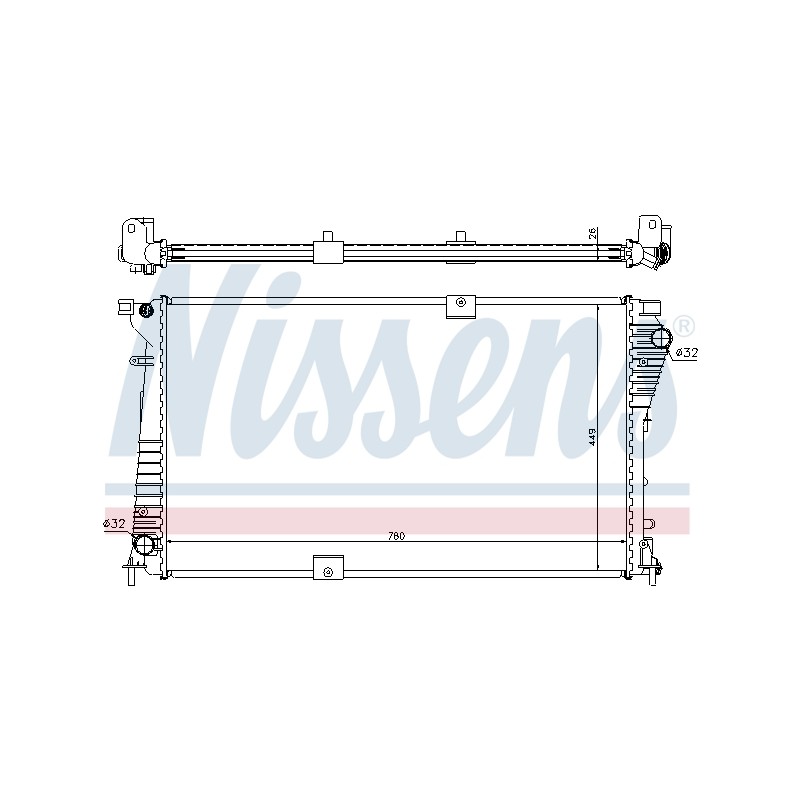 Radiateur Refroidissement Moteur Pour Renault Opel Nissan Vauxhall 2140000Q0D