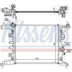Radiateur Refroidissement Moteur Pour Opel Nissan Vauxhall 1300304 13283244