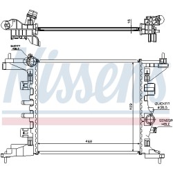 Radiateur Refroidissement Moteur Pour Opel Nissan Vauxhall 1300304 13283244