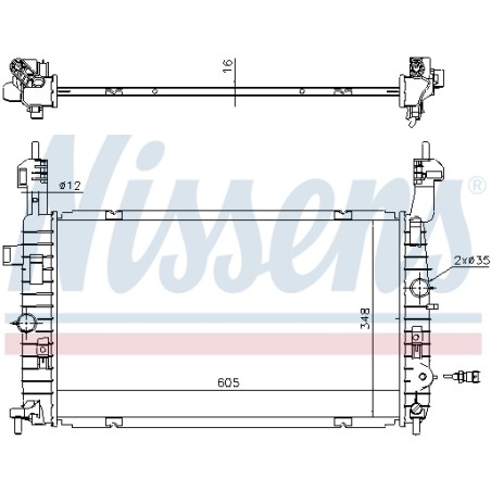 Radiateur Refroidissement Moteur Pour Opel Meriva A Vauxhall Meriva MK I (A)