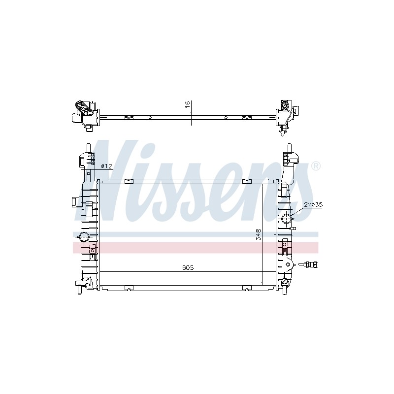 Radiateur Refroidissement Moteur Pour Opel Meriva A Vauxhall Meriva MK I (A)