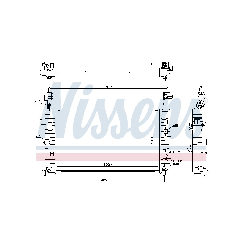 Radiateur Refroidissement Moteur Pour Opel Meriva A Vauxhall Meriva MK I (A)