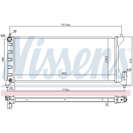 Radiateur Refroidissement Moteur Pour Opel Agila (A) Suzuki Subaru Justy III