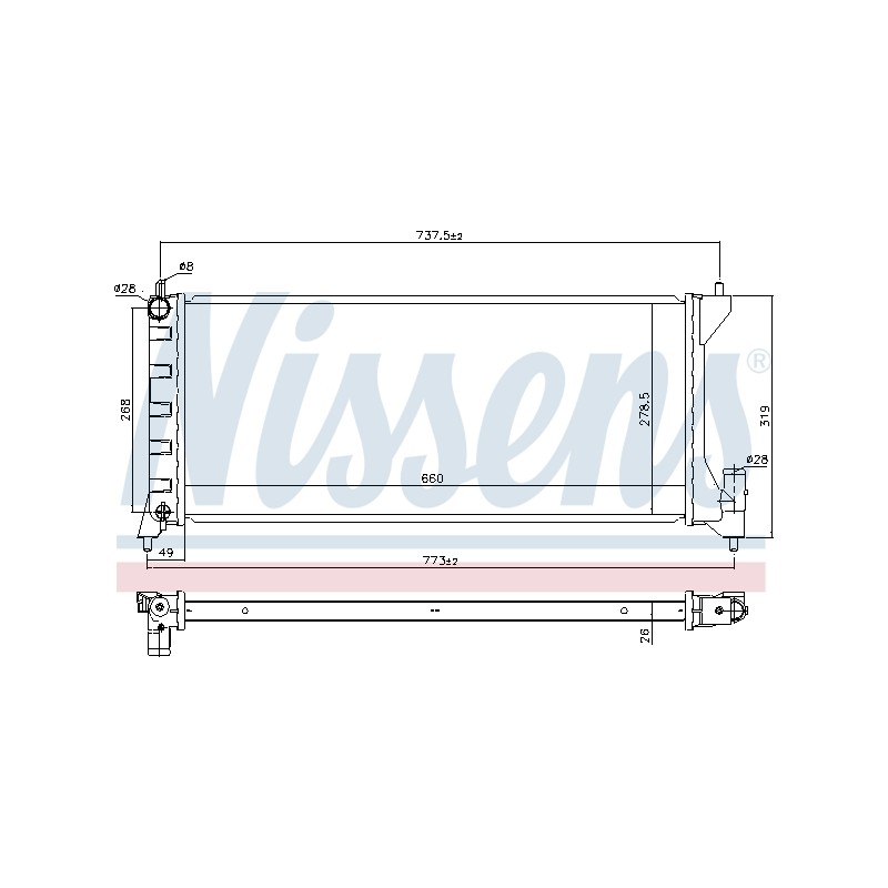 Radiateur Refroidissement Moteur Pour Opel Agila (A) Suzuki Subaru Justy III