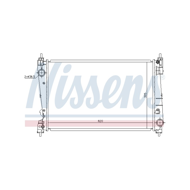 Radiateur Refroidissement Moteur Pour Opel Corsa D Vauxhall CorsaI (D) 1300337