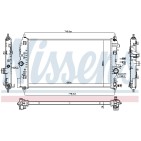 Radiateur Refroidissement Moteur Pour Opel Chevrolet Vauxhall 39074655 13336887