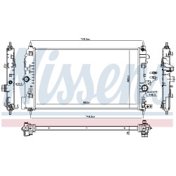 Radiateur Refroidissement Moteur Pour Opel Chevrolet Vauxhall 39074655 13336887