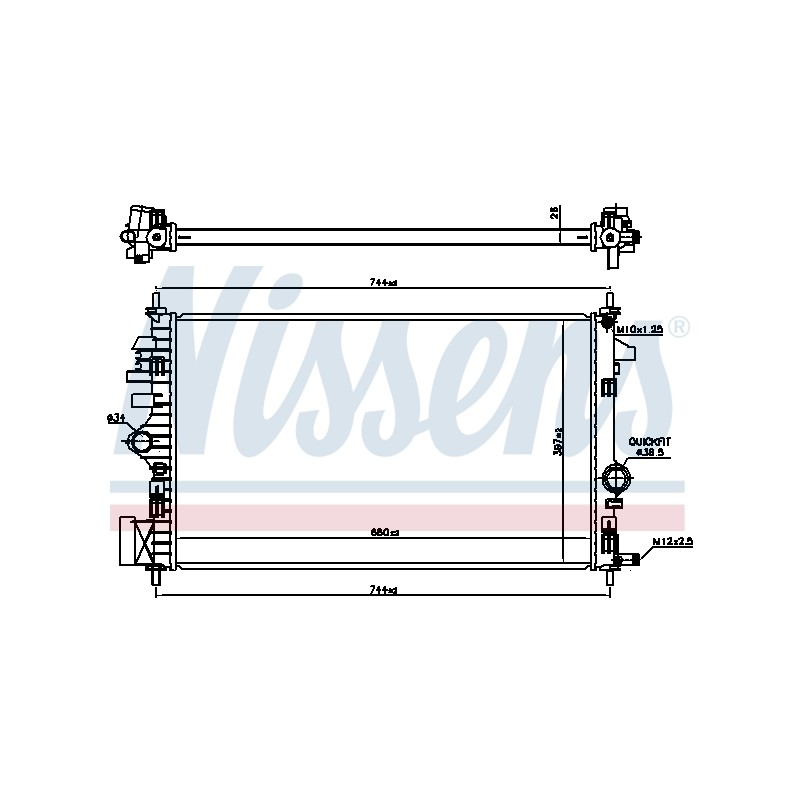 Radiateur Refroidissement Moteur Pour Opel Insignia A Vauxhall Insignia MK I (A)