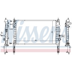 Radiateur Refroidissement Moteur Pour Opel Chevrolet Vauxhall 1300345 95136076