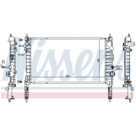 Radiateur Refroidissement Moteur Pour Opel Chevrolet Vauxhall 1300345 95136076
