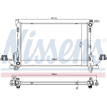 Radiateur Refroidissement Moteur Pour Renault Opel Fiat Nissan 214104966R