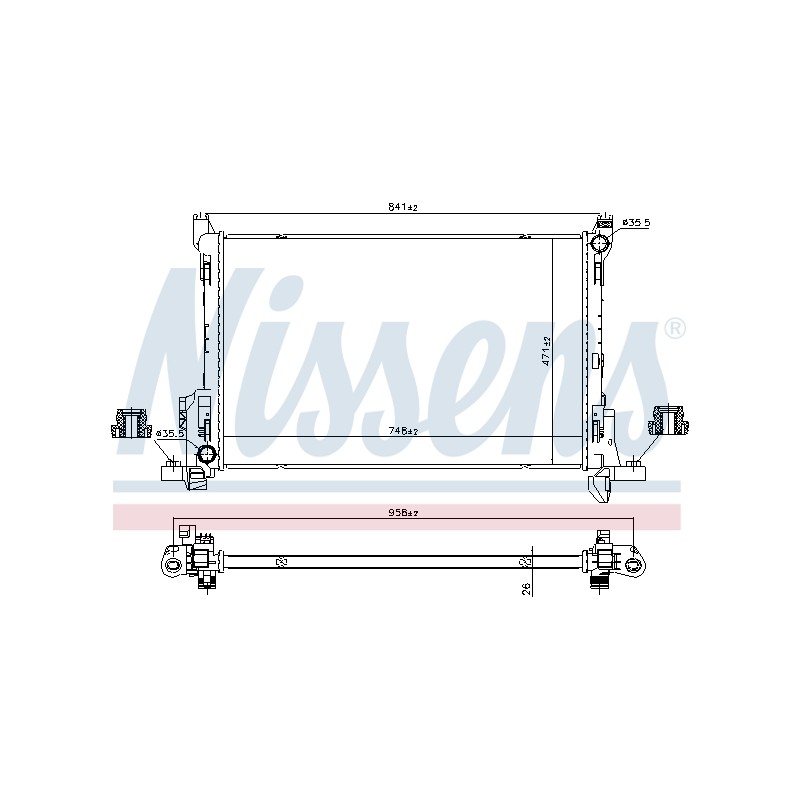 Radiateur Refroidissement Moteur Pour Renault Opel Fiat Nissan 214104966R