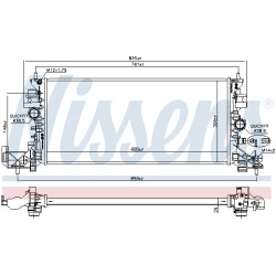 Radiateur Refroidissement Moteur Pour Opel Astra K Vauxhall Astra MK VII (K)