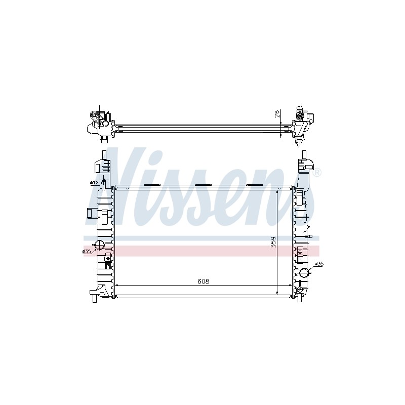 Radiateur Refroidissement Moteur Pour Opel Meriva A Vauxhall Meriva MK I (A)