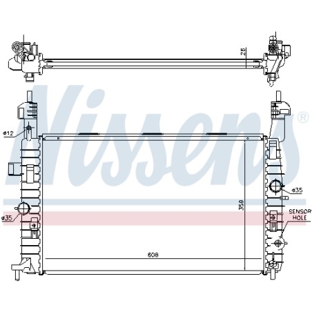 Radiateur Refroidissement Moteur Pour Opel Meriva A Vauxhall Meriva MK I (A)