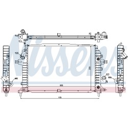Radiateur Refroidissement Moteur Pour Opel Astra H Zafira B Family Vauxhall