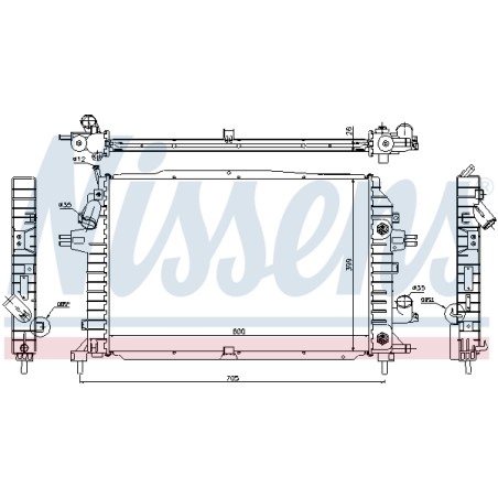 Radiateur Refroidissement Moteur Pour Opel Astra H Zafira B Family Vauxhall
