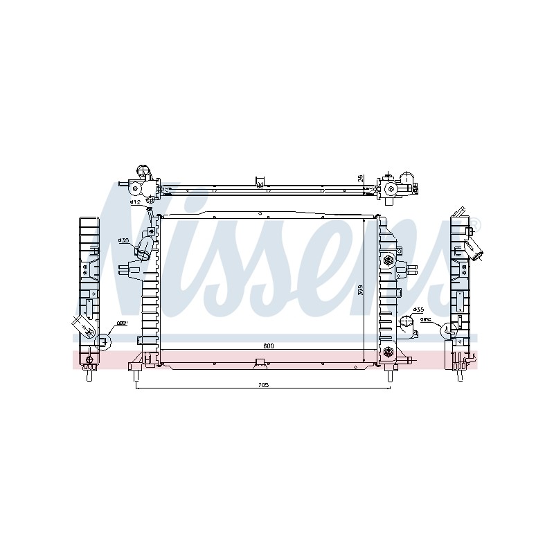 Radiateur Refroidissement Moteur Pour Opel Astra H Zafira B Family Vauxhall