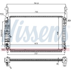 Radiateur Refroidissement Moteur Pour Opel Chevrolet Vauxhall 96629055 20777045