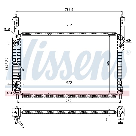 Radiateur Refroidissement Moteur Pour Opel Chevrolet Vauxhall 96629055 20777045