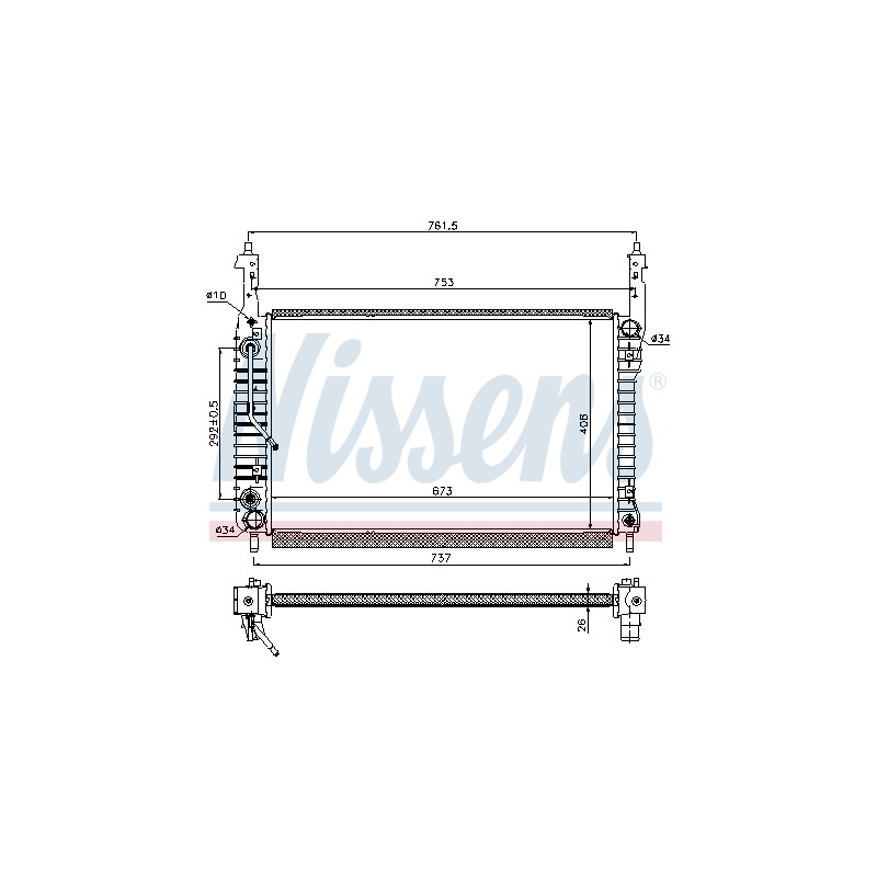 Radiateur Refroidissement Moteur Pour Opel Chevrolet Vauxhall 96629055 20777045