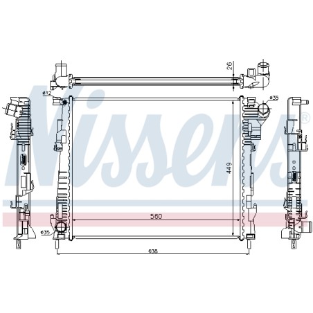 Radiateur Refroidissement Moteur Pour Renault Opel Nissan Vauxhall 4416948