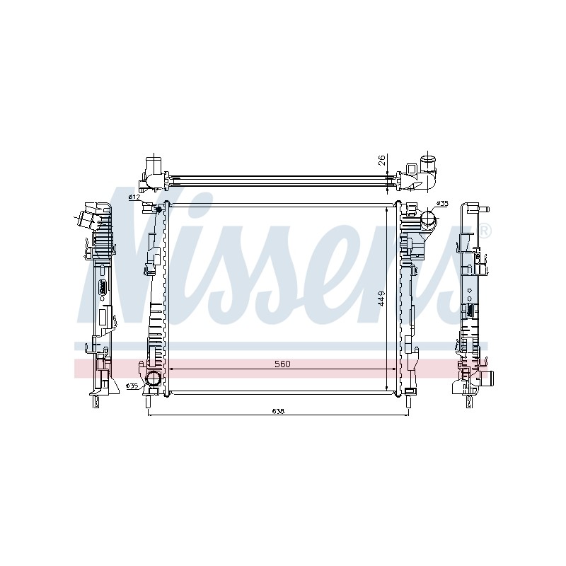 Radiateur Refroidissement Moteur Pour Renault Opel Nissan Vauxhall 4416948
