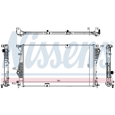 Radiateur Refroidissement Moteur Pour Renault Opel Nissan Vauxhall 93865588