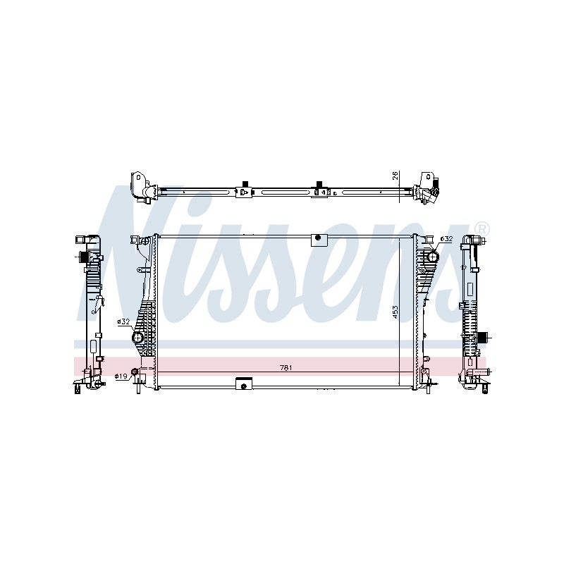 Radiateur Refroidissement Moteur Pour Renault Opel Nissan Vauxhall 93865588