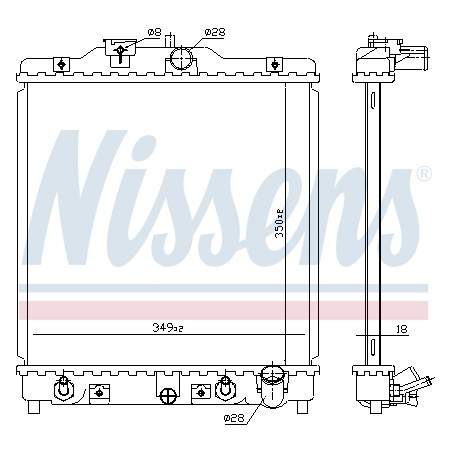 Radiateur Refroidissement Moteur Pour Honda MG Rover 19010P08003 PCC108350