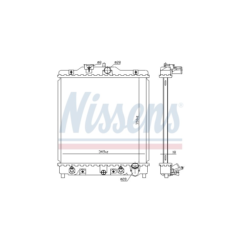 Radiateur Refroidissement Moteur Pour Honda MG Rover 19010P08003 PCC108350