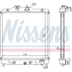 Radiateur Refroidissement Moteur Pour Honda Civic V VI CRX III HR-V 19010P08014
