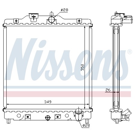 Radiateur Refroidissement Moteur Pour Honda Civic V VI CRX III HR-V 19010P08014