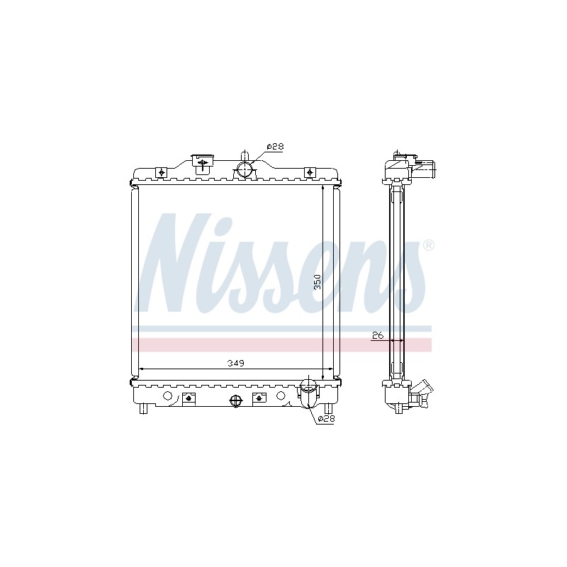 Radiateur Refroidissement Moteur Pour Honda Civic V VI CRX III HR-V 19010P08014