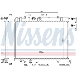 Radiateur Refroidissement Moteur Pour Peugeot 206 206+ 307 308 2008 I Partner
