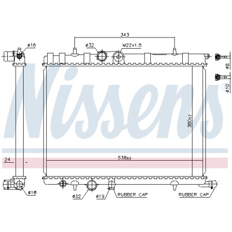 Radiateur Refroidissement Moteur Pour Peugeot 206 206+ 307 308 2008 I Partner