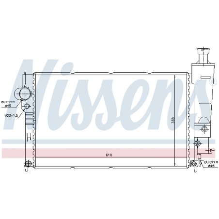 Radiateur Refroidissement Moteur Pour Peugeot 405 II 1301J5 1301JL 1301JN 1301JP