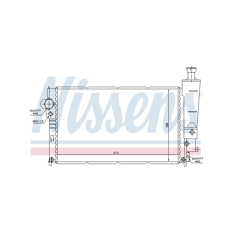 Radiateur Refroidissement Moteur Pour Peugeot 405 II 1301J5 1301JL 1301JN 1301JP
