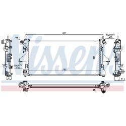 Radiateur Refroidissement Moteur Pour Peugeot Fiat Ducato Citroën 1361274080