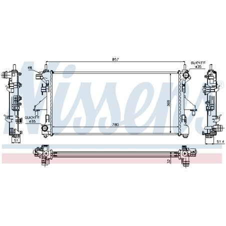 Radiateur Refroidissement Moteur Pour Peugeot Fiat Ducato Citroën 1361274080