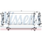 Radiateur Refroidissement Moteur Pour Peugeot Fiat Citroën 13491960 1349196080