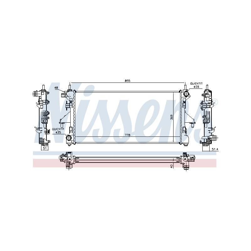 Radiateur Refroidissement Moteur Pour Peugeot Boxer Citroën Jumper 1330.X6