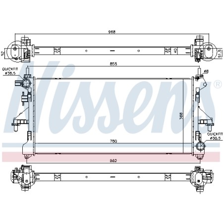 Radiateur Refroidissement Moteur Pour Fiat Ducato 1367533080
