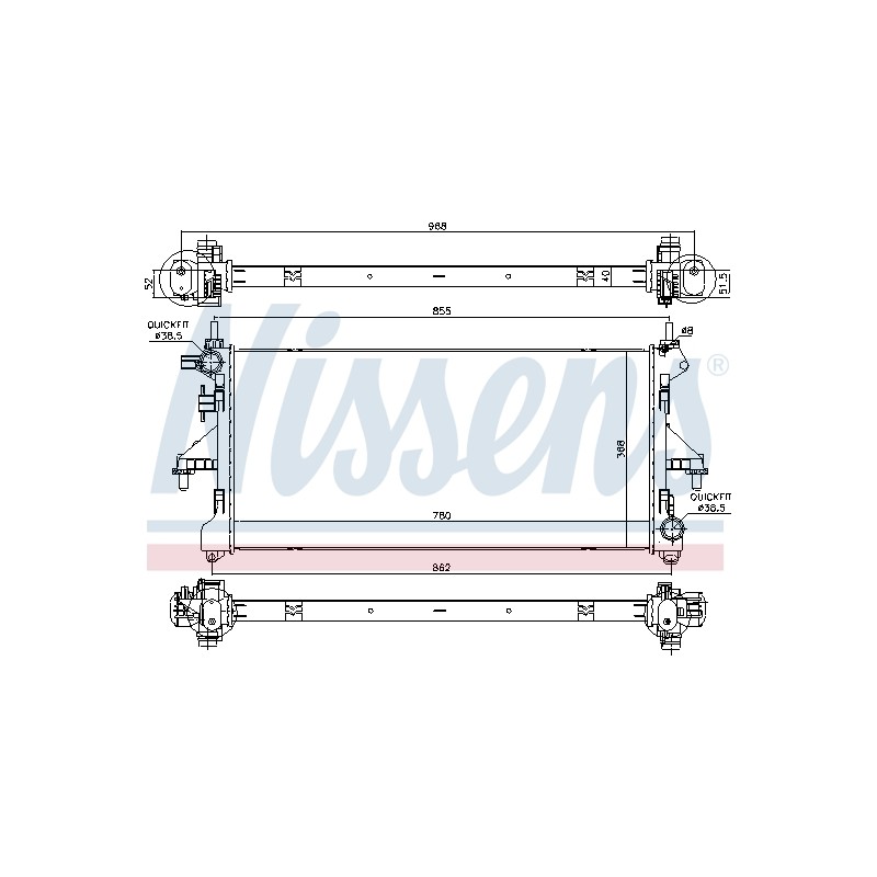 Radiateur Refroidissement Moteur Pour Fiat Ducato 1367533080