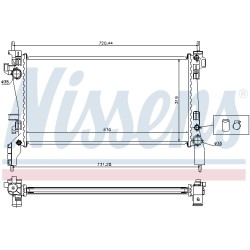 Radiateur Refroidissement Moteur Pour Peugeot Fiat Citroën 1330.T9 51780666