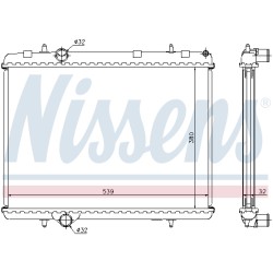 Radiateur Refroidissement Moteur Pour Peugeot Partner Citroën Berlingo