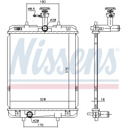 Radiateur Refroidissement Moteur Pour Peugeot Toyota Aygo Citroën 164000Q030